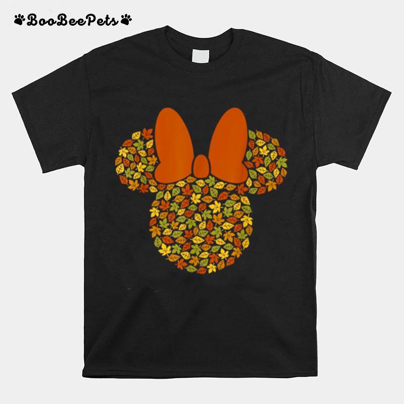 Minnie Mouse Autumn Fall Leaves T-Shirt