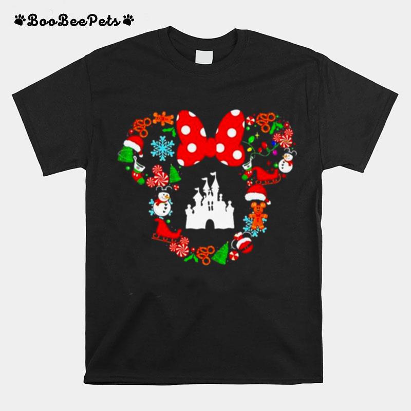 Minnie Mouse Disney House Merry Christmas T-Shirt