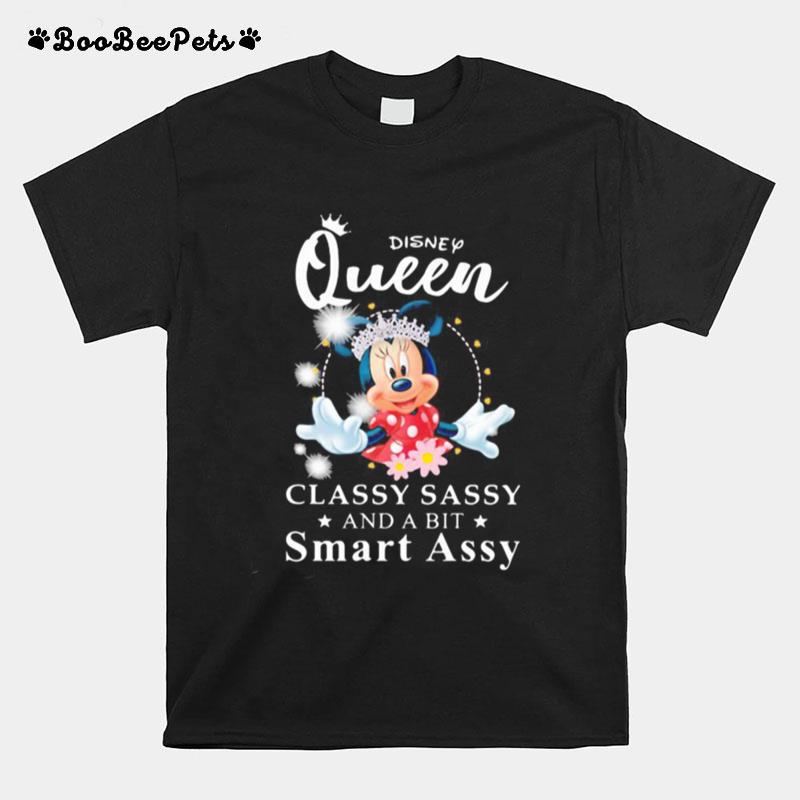 Minnie Mouse Disney Queen Classy Sassy And A Bit Smart Assy T-Shirt