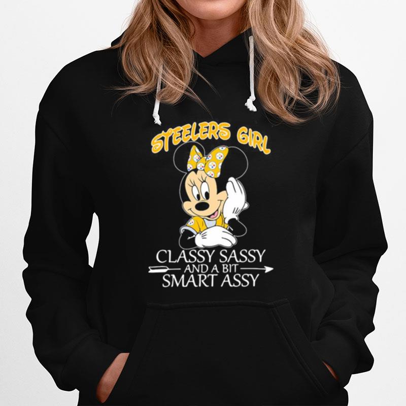 Minnie Mouse Pittsburgh Steelers Girl Classy Sassy And A Bit Smart Assy Hoodie
