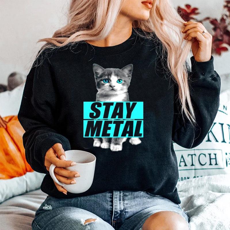 Miss May I Cat Stay Metal Sweater