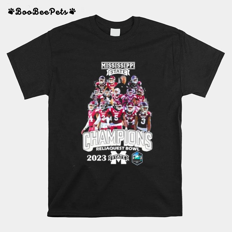 Mississippi State Football 2023 Reliaquest Bowl Champion T-Shirt