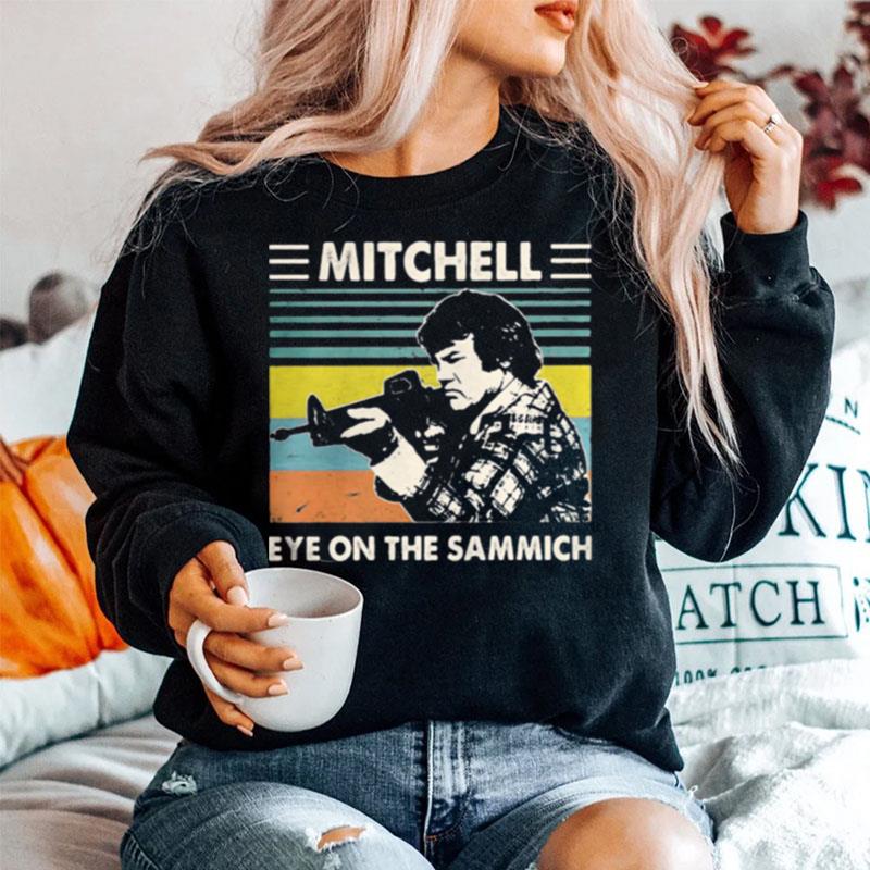 Mitchell Eye On The Sammich Vintage Retro Sweater