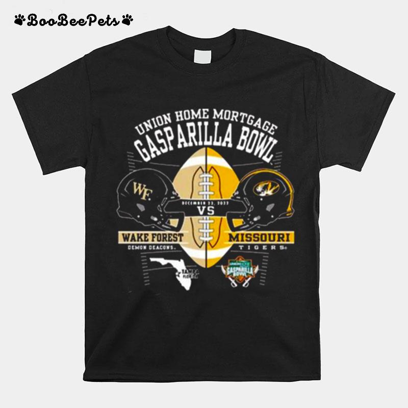 Mizzou Tigers Official Gasparilla Bowl Dueling Helmets T-Shirt