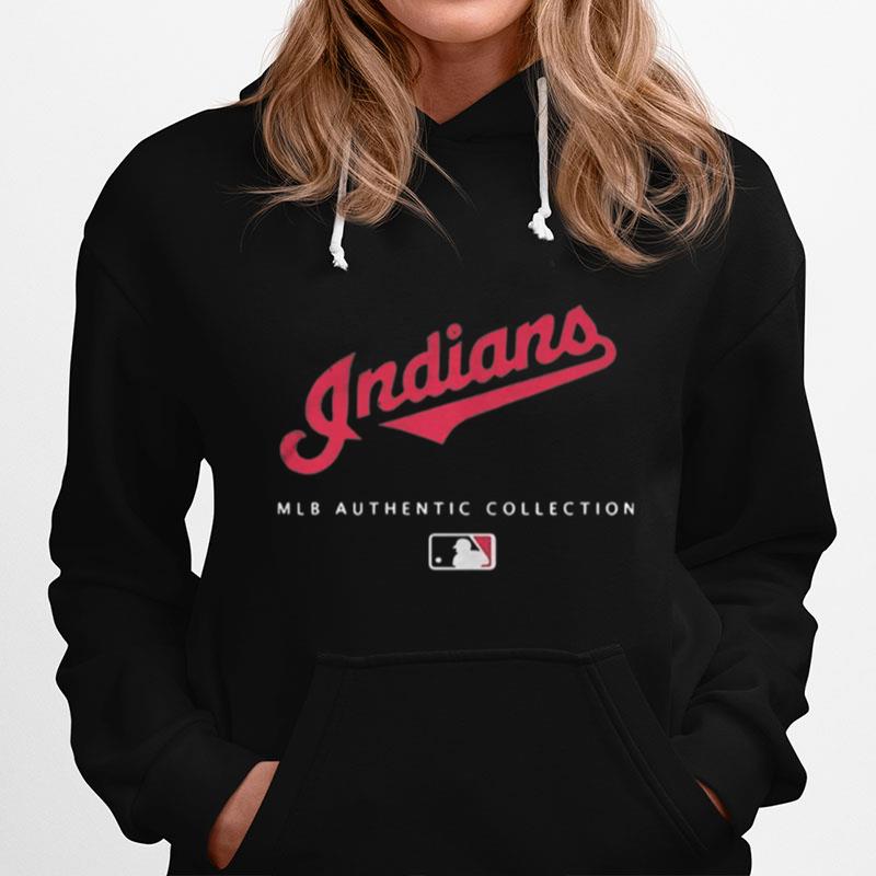 Mlb Authentic Collections Cleveland Indians Hoodie
