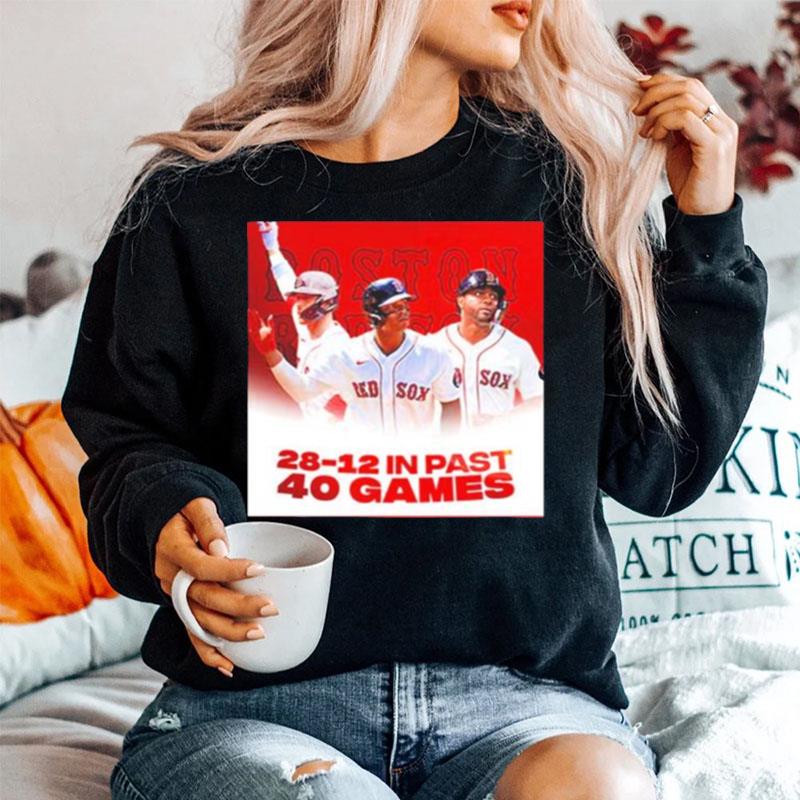 Mlb Boston Red Sox 28 12 In Past 40 Games Sweater