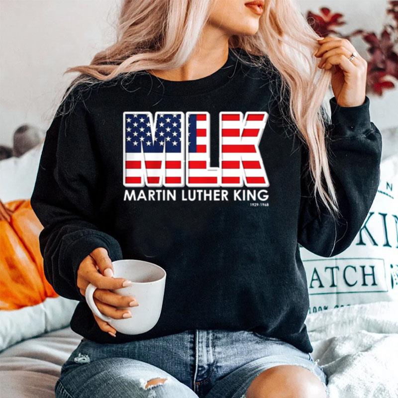 Mlk Martin Luther King 1929 1968 American Flag Sweater
