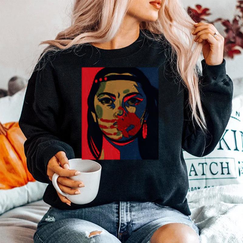 Mmiw Awareness Indigenous Woman Art Stolen Sisters Sweater