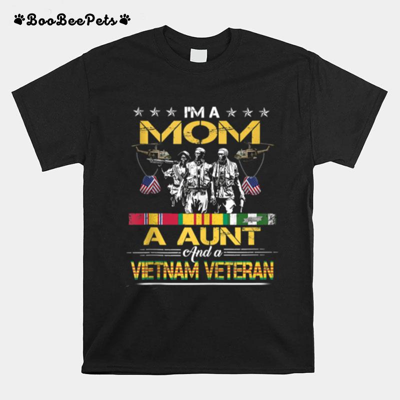 Mom Aunt Vietnam Veteran Vintage Militarys T-Shirt