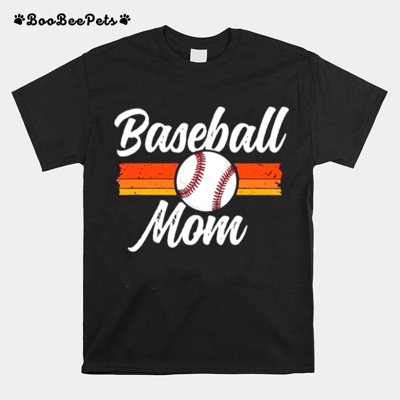 Mom Baseball Mothers Day Gift For Her Mama School T-Shirt