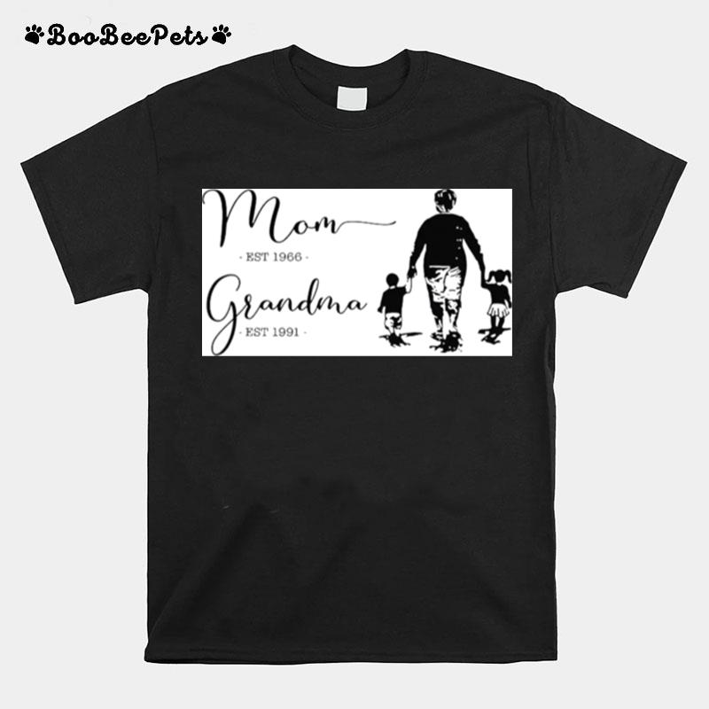 Mom Est 1966 Grandma Est 1991 T-Shirt