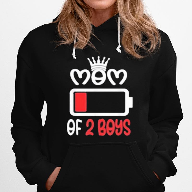 Mom Of 2 Boys Mothers Day Hoodie
