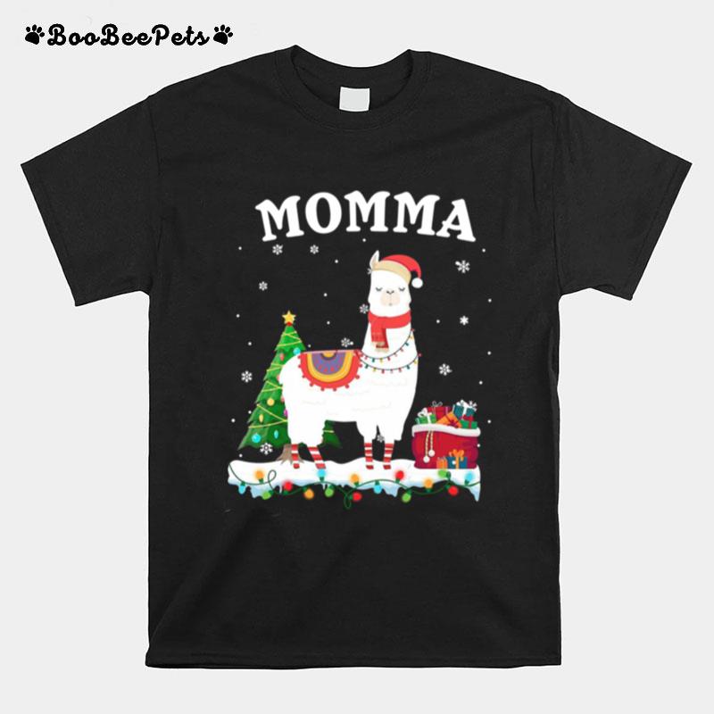 Momma Llama Christmas Costume Tree Gift T-Shirt