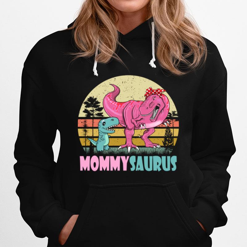 Mommysaurus T Rex Dinosaur Cute Mommy Saurus Hoodie