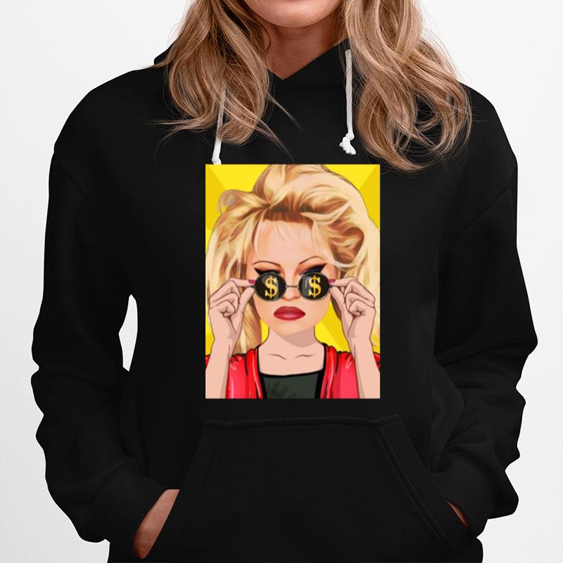 Money Icon Glasses Pamela Anderson Hoodie