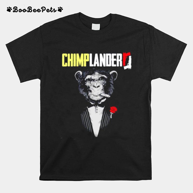 Monkey Smoking Cigar Chimplander T-Shirt