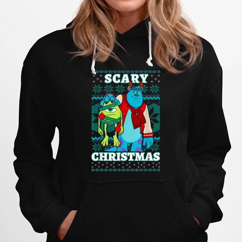 Monsters Christmas Scary Ugly Pattern Monsters Inc Cartoon Pixar Hoodie