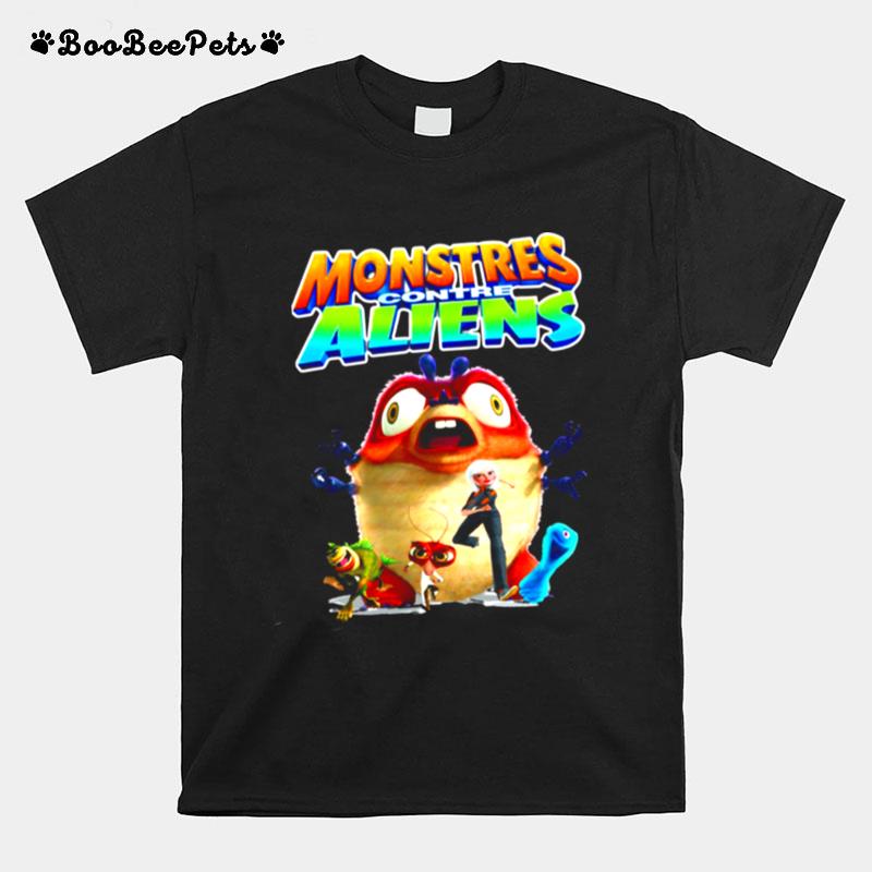 Monsters Vs Aliens Characters T-Shirt