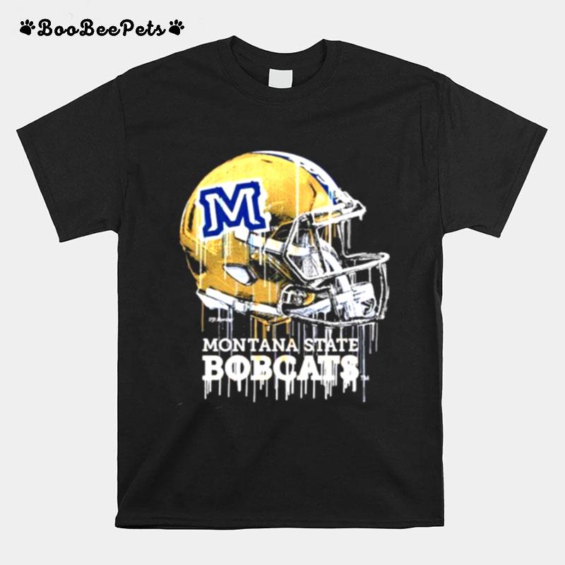 Montana State Bobcats Vintage Helmet Football T-Shirt