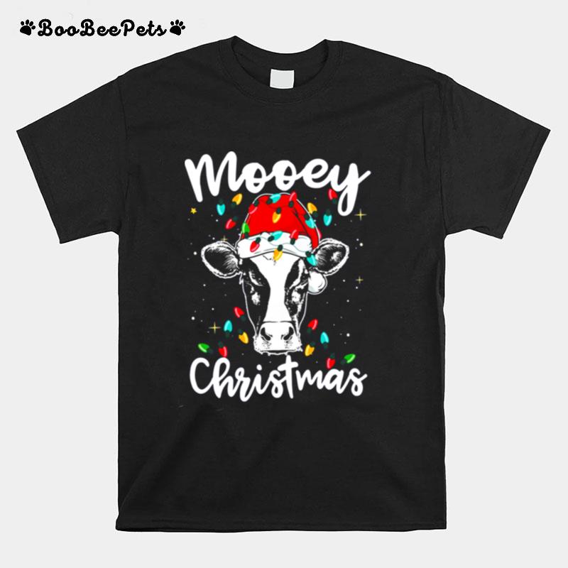 Mooey Christmas Santa Heifer T-Shirt