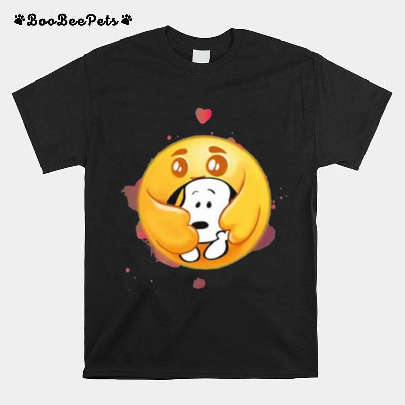 Moon Hug Snoopy Heart T-Shirt