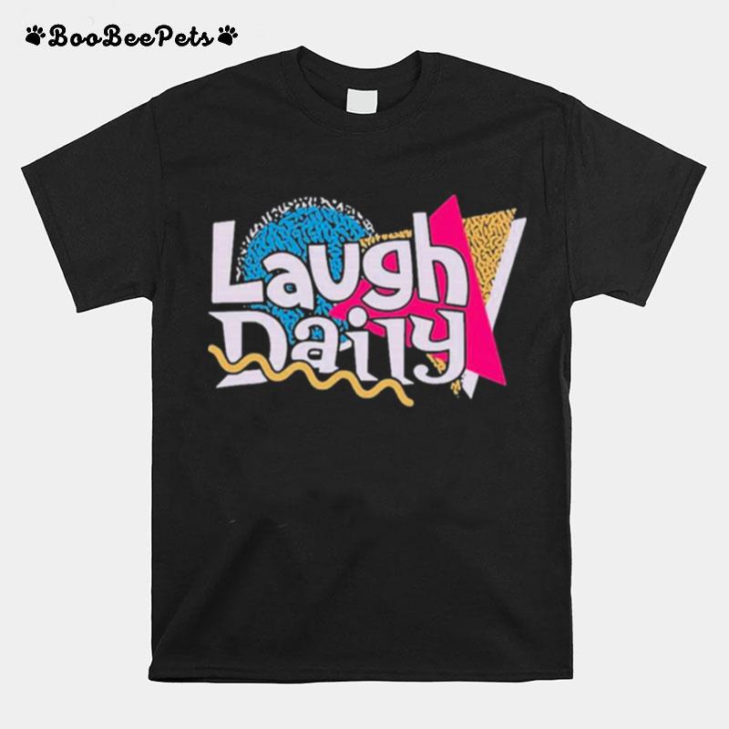Morejstu Merch Jstu Retro Laugh Daily T-Shirt