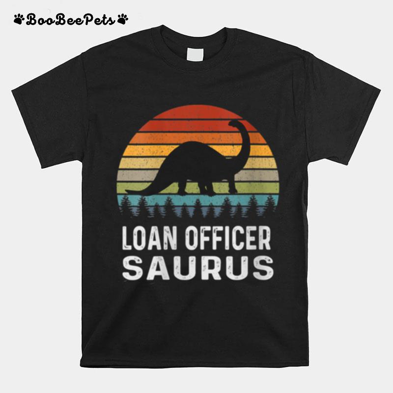 Mortgage Loan Officer Saurus Underwriter Dinosaur T-Shirt