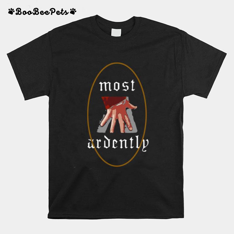 Most Ardently Hand Flex Gothic Oval Pride Prejudice Matthew Macfadyen T-Shirt