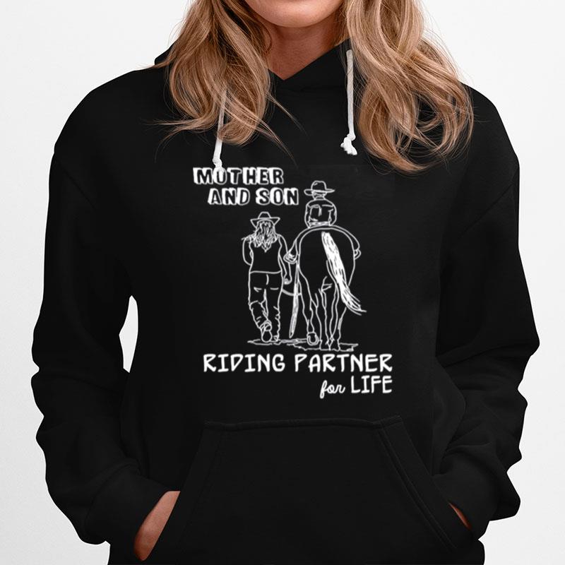 Mother And Son Riding Partners For Life Hoodie