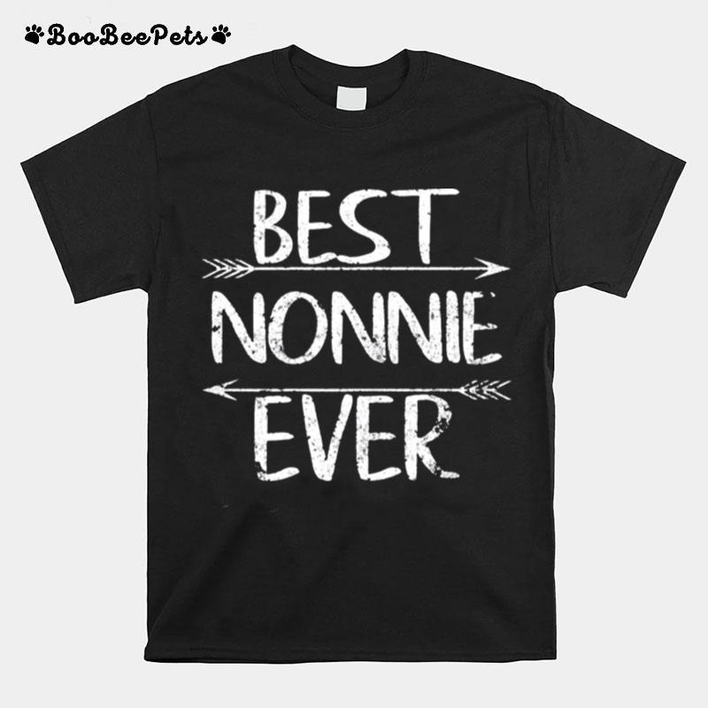 Mothers Day Grandma Gift Best Nonnie Ever T-Shirt