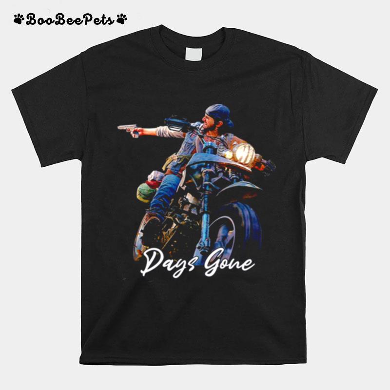 Motobike Days Gone Game Limited Series Design T-Shirt