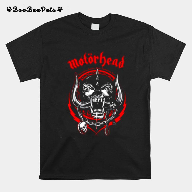 Motorhead Voltage Warpig Lemmy Kilmister Rock T-Shirt