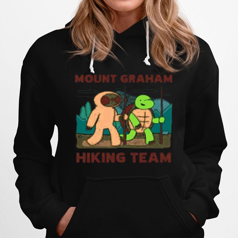 Mount Graham Hiking Team Climbing Expedition Camping Sloth Hoodie