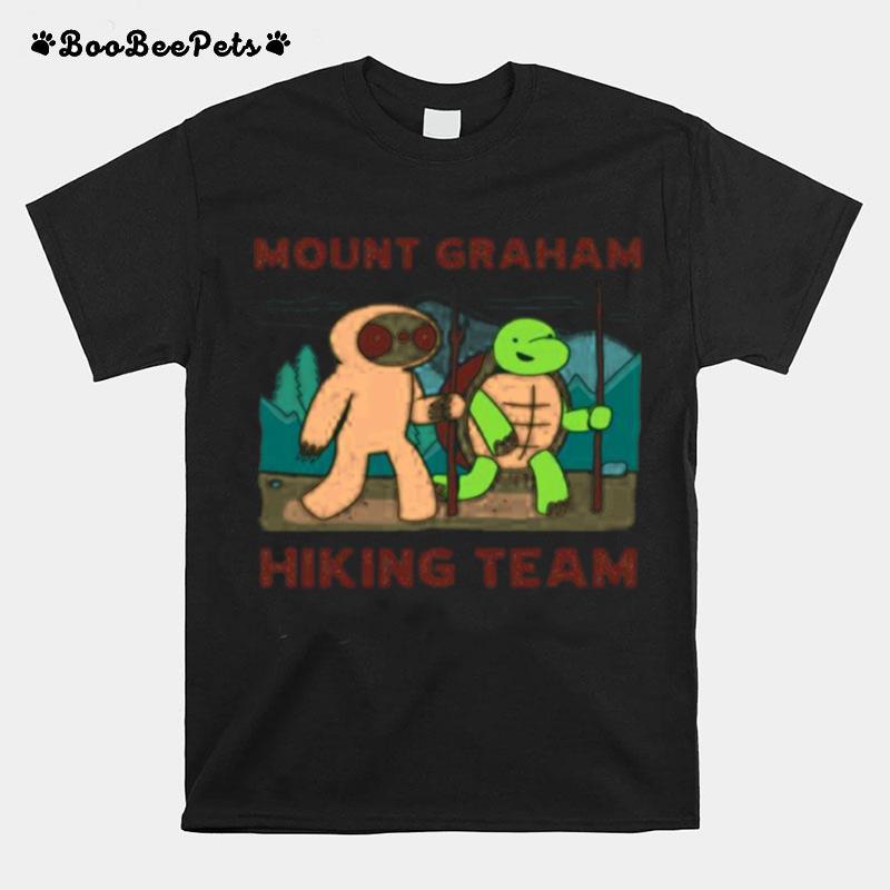 Mount Graham Hiking Team Climbing Expedition Camping Sloth T-Shirt