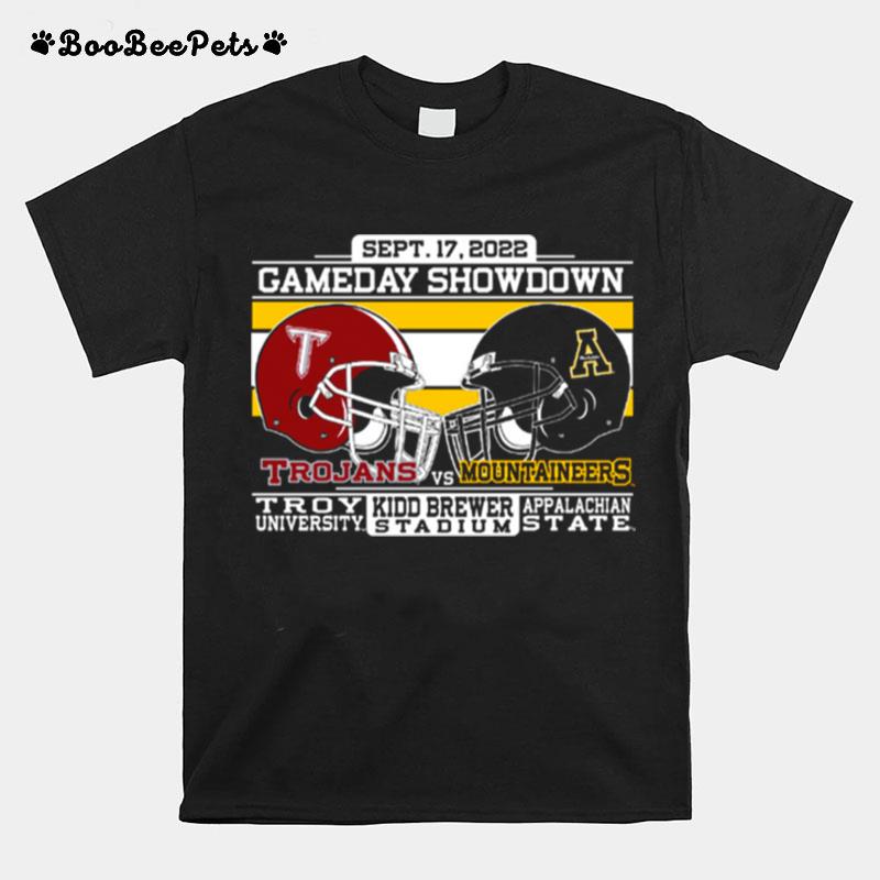 Mountaineers Vs Troy Trojans Gameday Showdown Short Sleeve T-Shirt