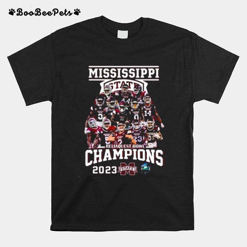 Ms State Reliaquest Bowl Champions Reliaquest Bowl 2023 T-Shirt