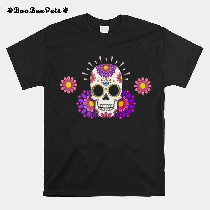 Muertos Day Of Dead Sugar Skull T-Shirt