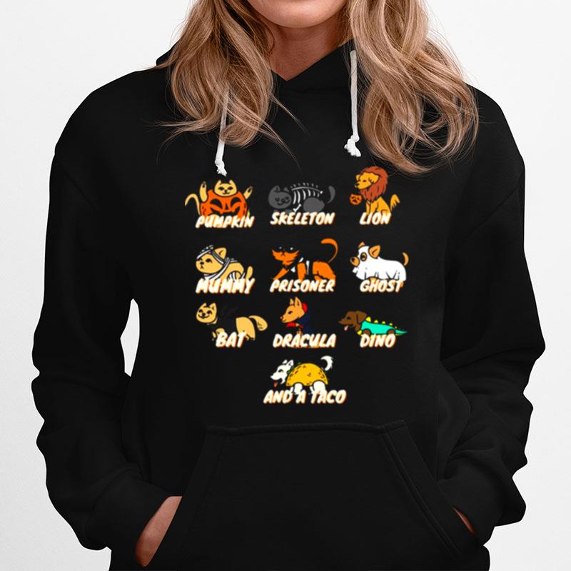 Multible Cute Lazy Halloween Costumes Hoodie