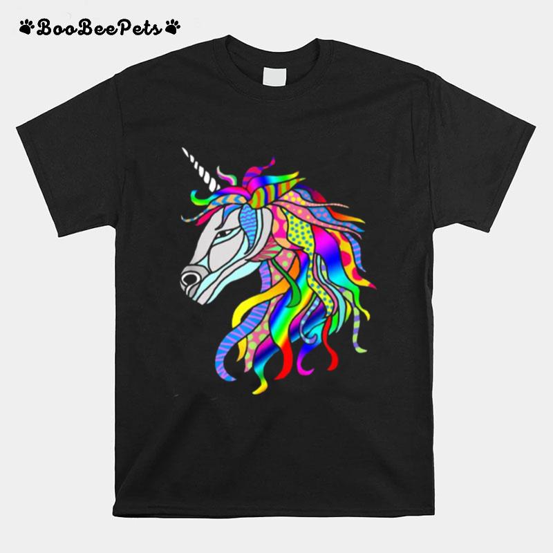 Multicolor Fantastic Unicorn T-Shirt