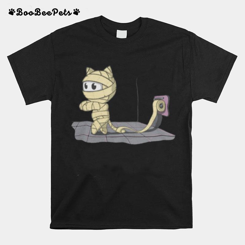 Mummy Cat Toilet Paper T-Shirt