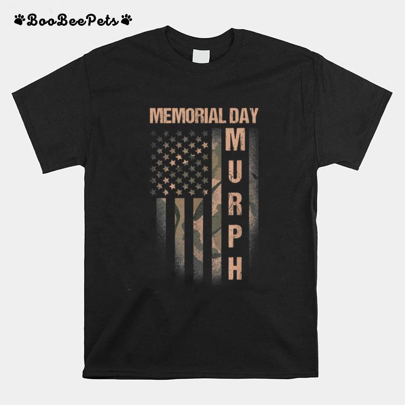 Murph Workout Patrioticic Memorial Day Camo American Flag T B09Znn7Dbm T-Shirt