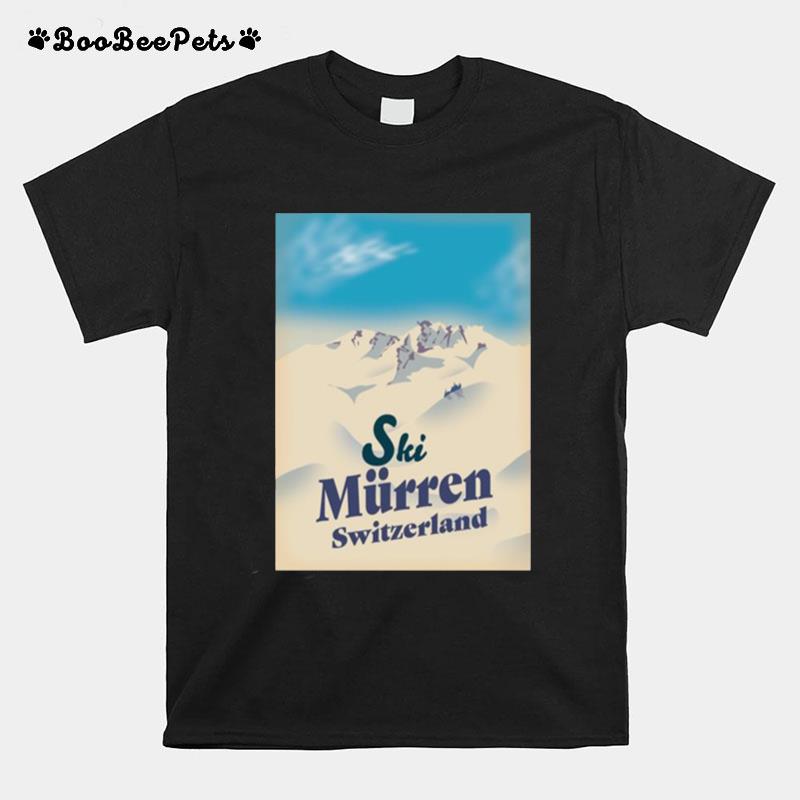 Murren Vintage Style Ski Switzerland T-Shirt