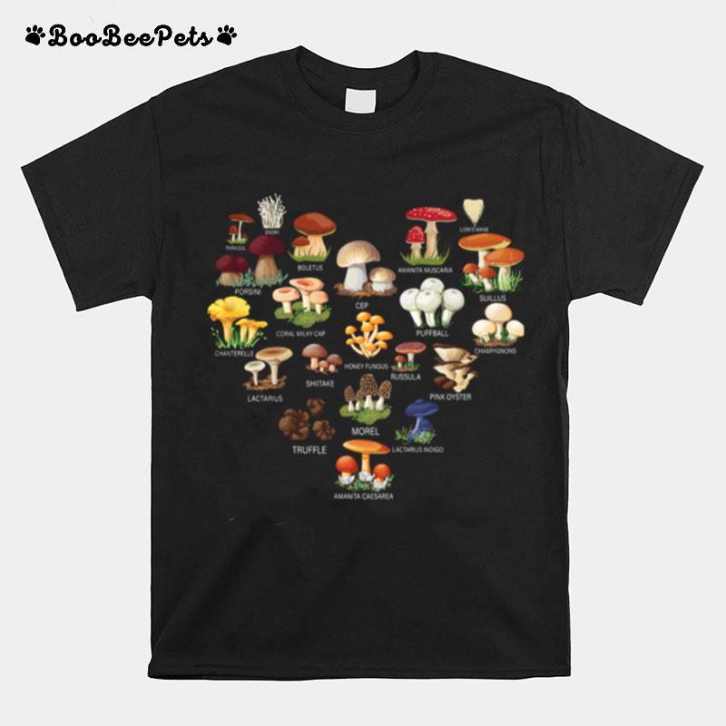 Mushroom Parasol Enoki Boletus T-Shirt