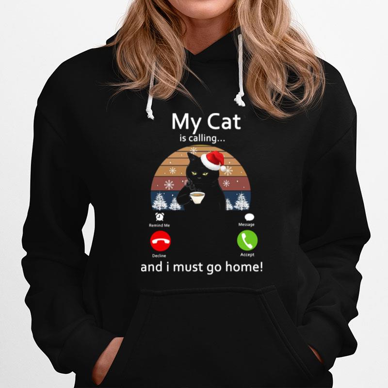 My Cat Is Calling And I Must Go Home Vintage Hoodie