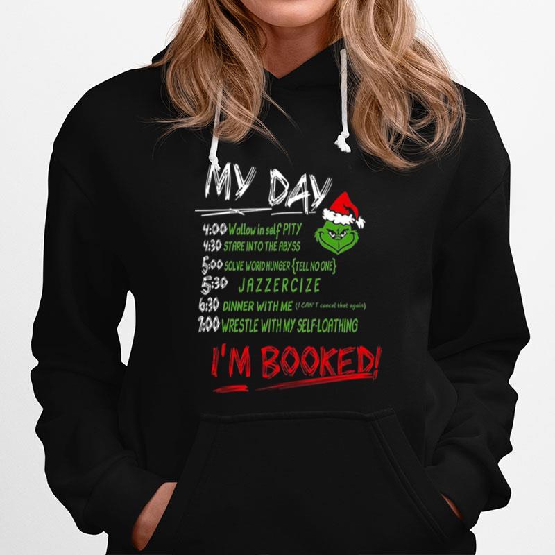 My Day The Grinch Movie I Am Booked That Stole Hate Funny Christmas Hoodie