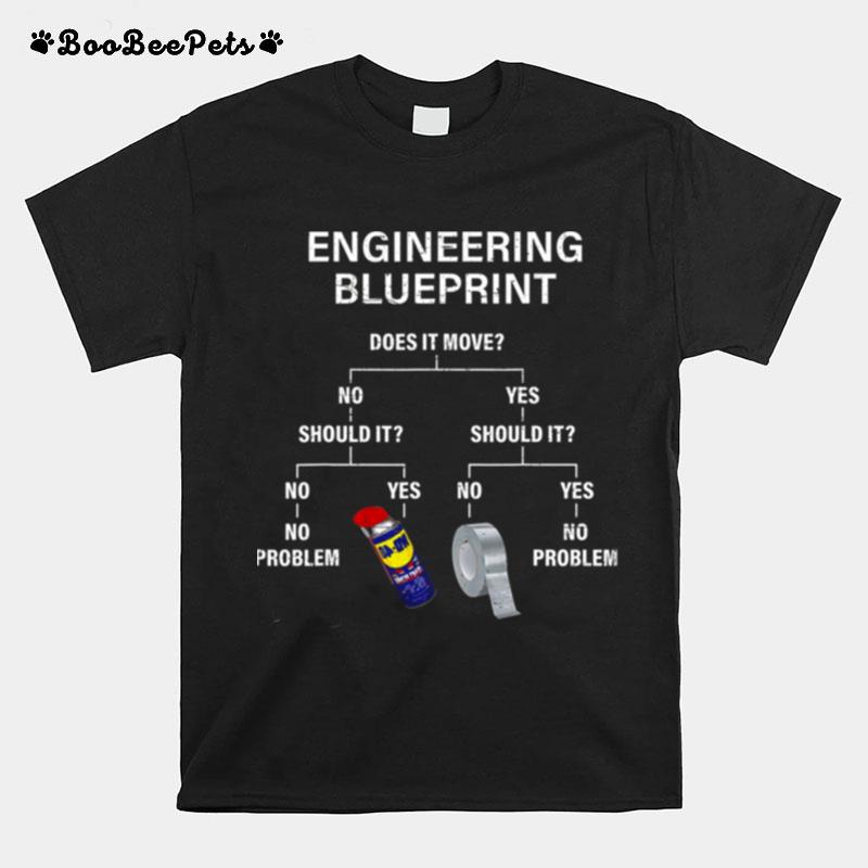 My Engineering Blueprint Funny Engineer Doom Patrol T-Shirt