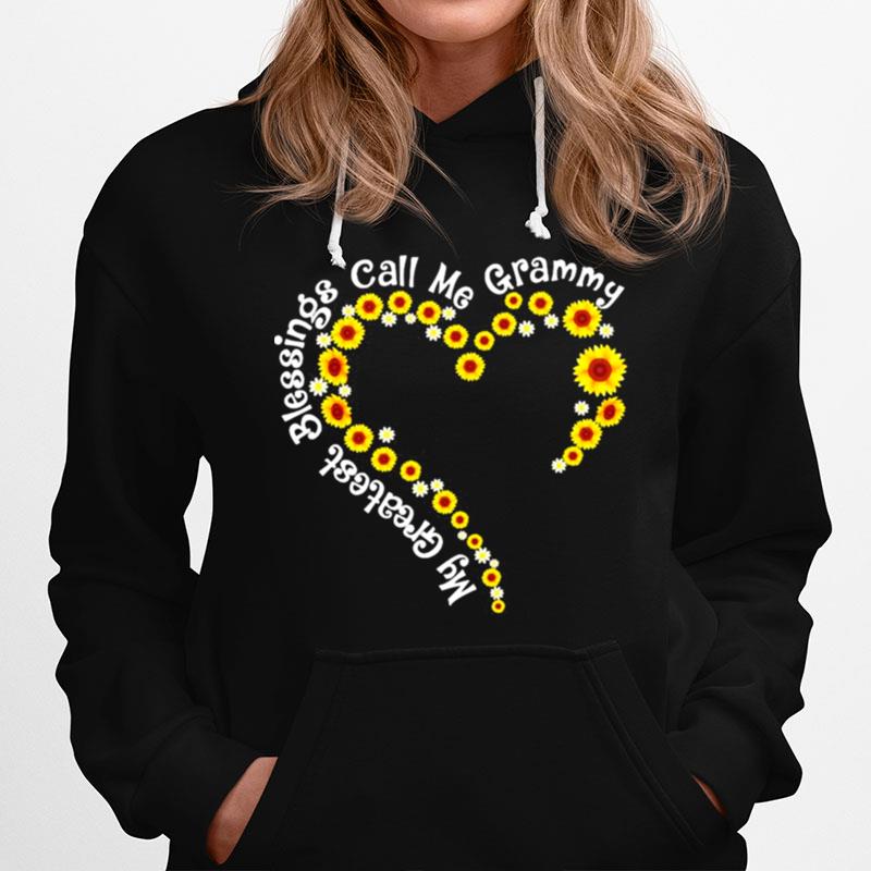 My Greatest Blessings Call Me Grammy Sunflower Heart Hoodie