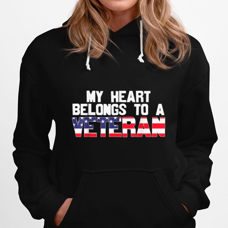 My Heart Belongs To Veteran Freedom Soldier T B09Znkn5Z7 Hoodie