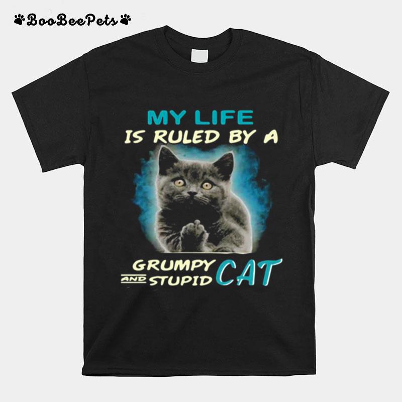 My Life Is Ruled By A Grumpy And Stupid Cat T-Shirt