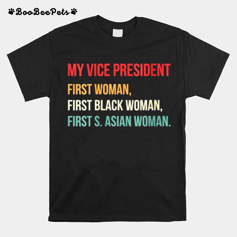 My Vice President Is A Black Vintage Style Election T-Shirt